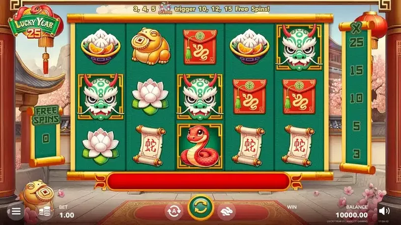 Lucky Year 25 slot screenshot 1