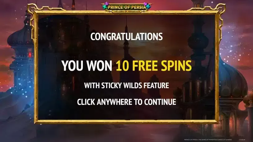 Prince of Persia: the Gems of Persepolis slot screenshot 2