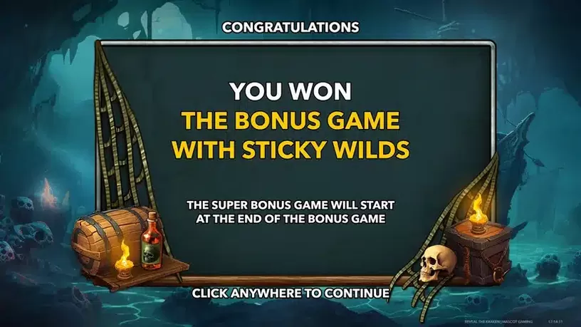 Reveal The Kraken slot screenshot 2