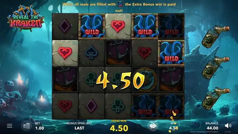 Reveal The Kraken slot screenshot 4