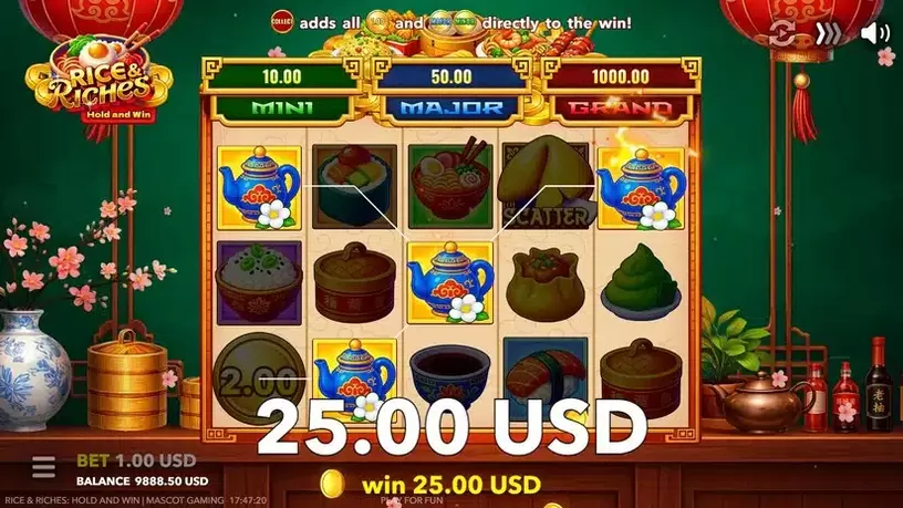 Rice & Riches: Hold and Win slot screenshot 5