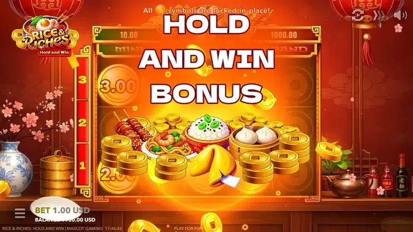 Rice & Riches: Hold and Win slot screenshot 2