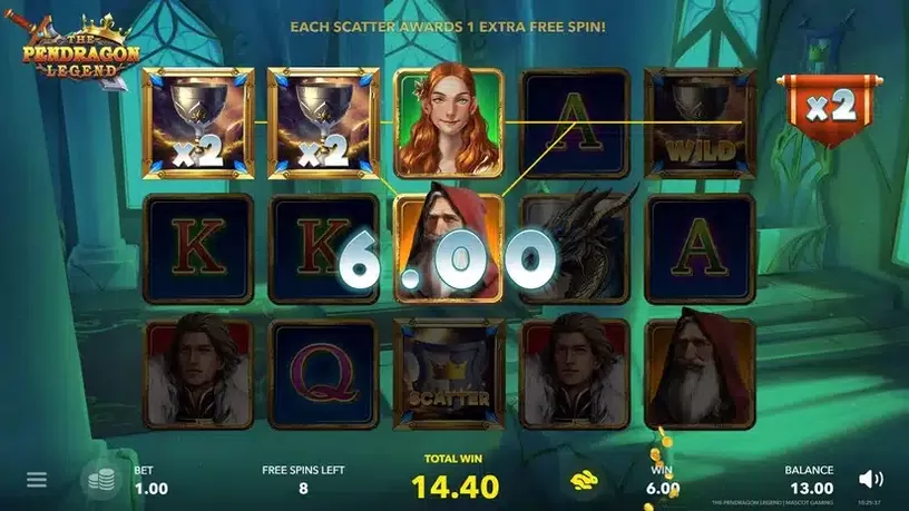 The Pendragon Legend slot screenshot 5