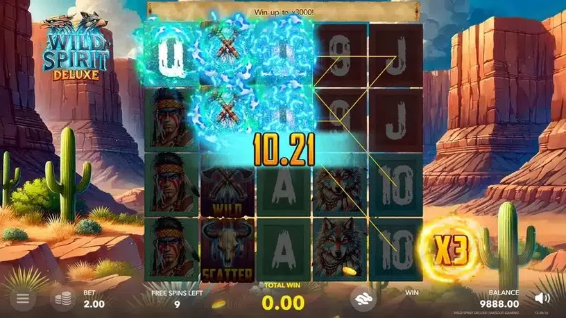 Wild Spirit Deluxe slot screenshot 3