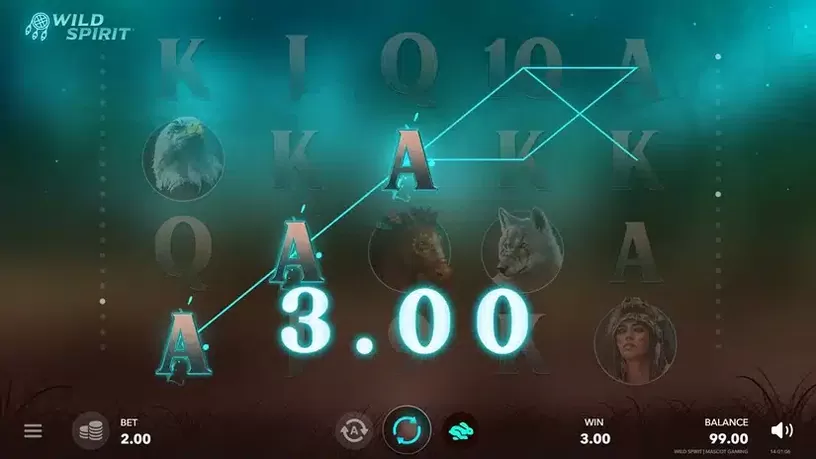 Wild Spirit slot screenshot 2