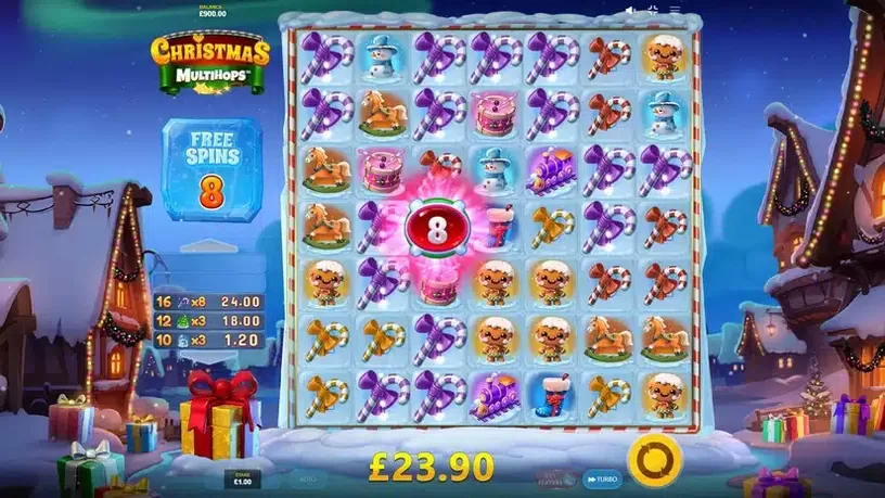 Christmas MULTIHOPS slot screenshot 5