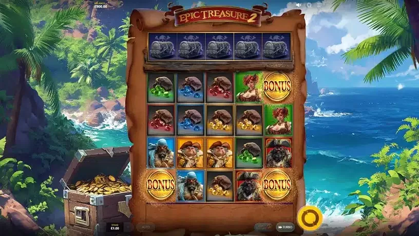 Epic Treasure 2 slot screenshot 2