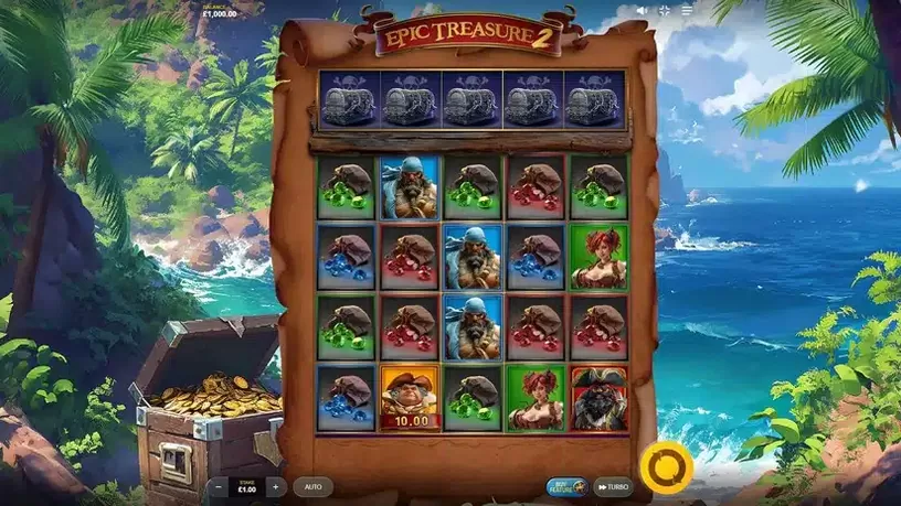 Epic Treasure 2 slot screenshot 1