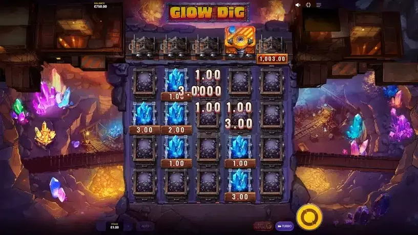 Glow Dig slot screenshot 4
