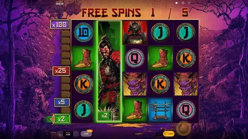 Samurai Wildz slot screenshot 4