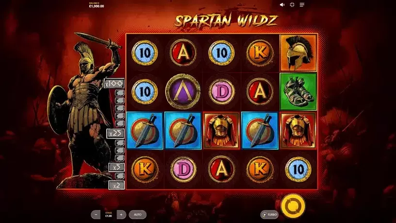 Spartan Wildz slot screenshot 2