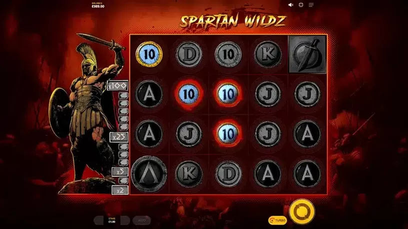 Spartan Wildz slot screenshot 1