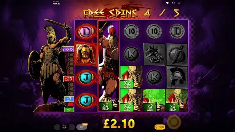 Spartan Wildz slot screenshot 6