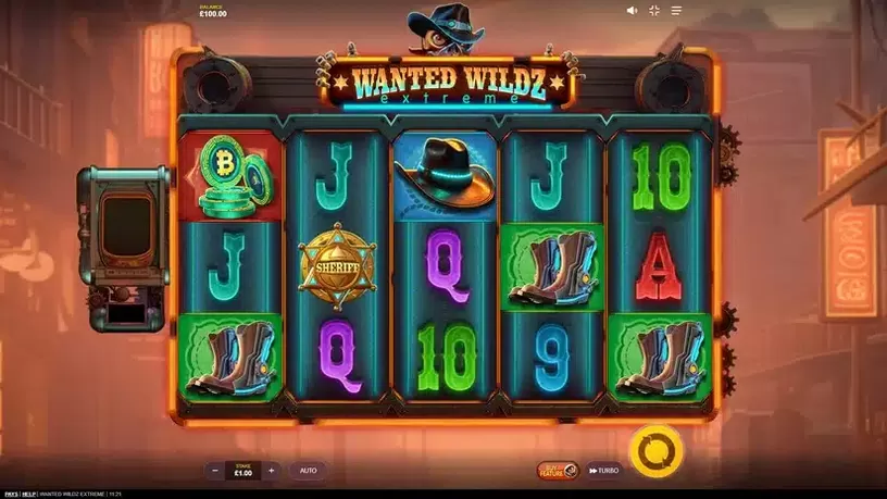 Wanted Wildz Extreme slot screenshot 1