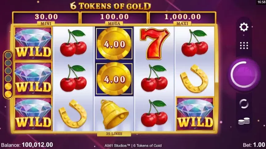 6 Tokens of Gold slot screenshot 1