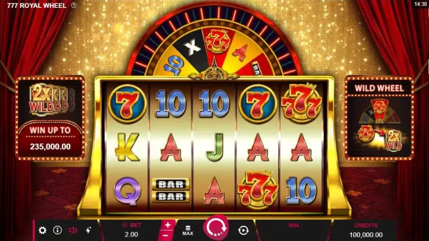 777 Royal Wheel slot screenshot 1