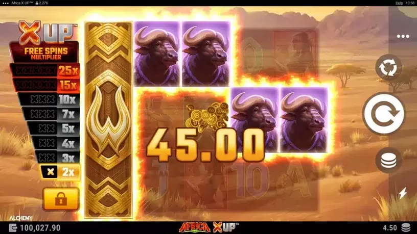 Africa X Up slot screenshot 4