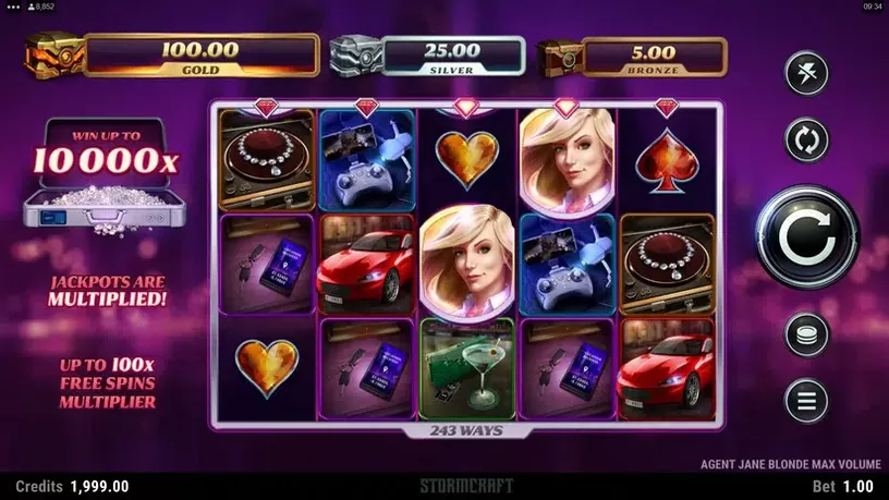 Agent Jane Blonde Max Volume slot screenshot 1