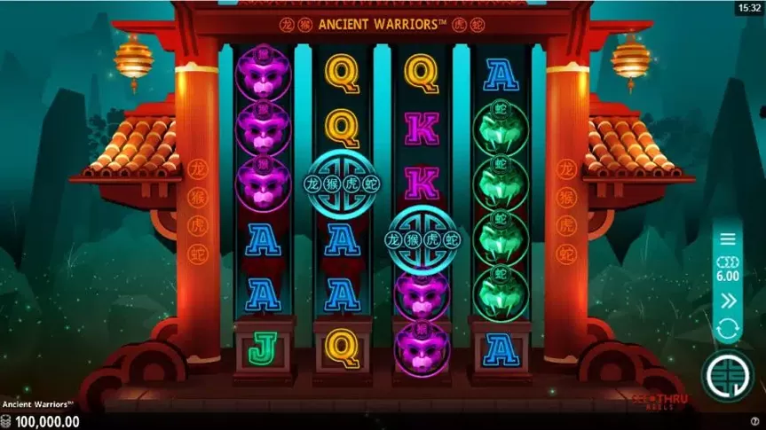 Ancient Warriors slot screenshot 1