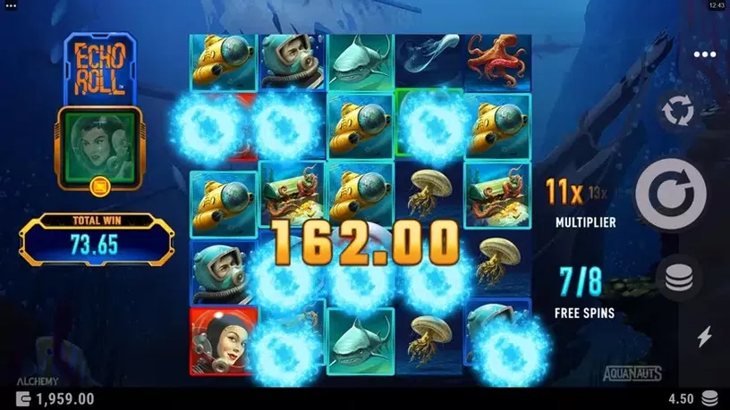 Aquanauts slot screenshot 8