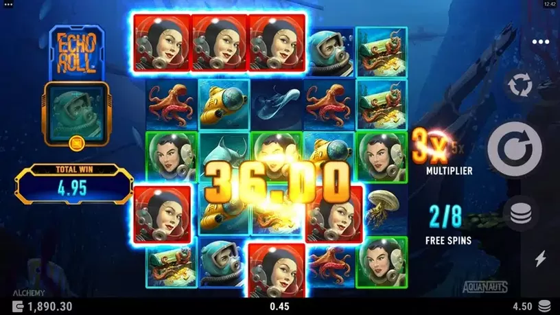 Aquanauts slot screenshot 7
