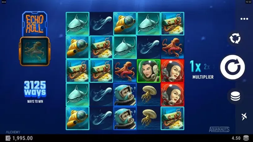 Aquanauts slot screenshot 1