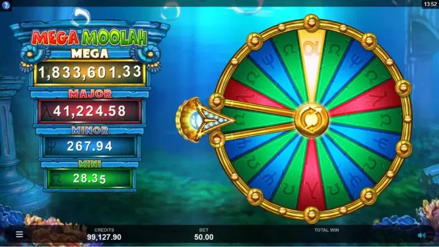 Atlantean Treasures Mega Moolah slot screenshot 5