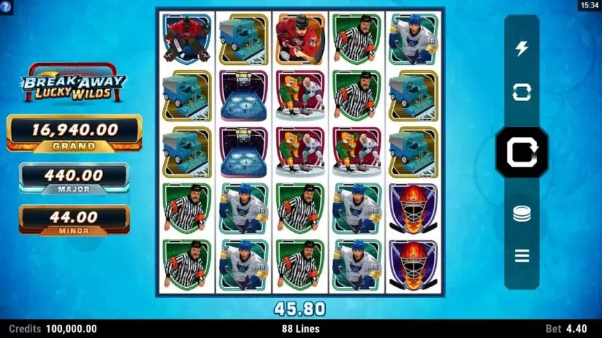 Break Away Lucky Wilds slot screenshot 1