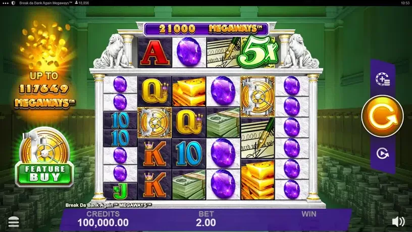 Break Da Bank Again Megaways slot screenshot 1