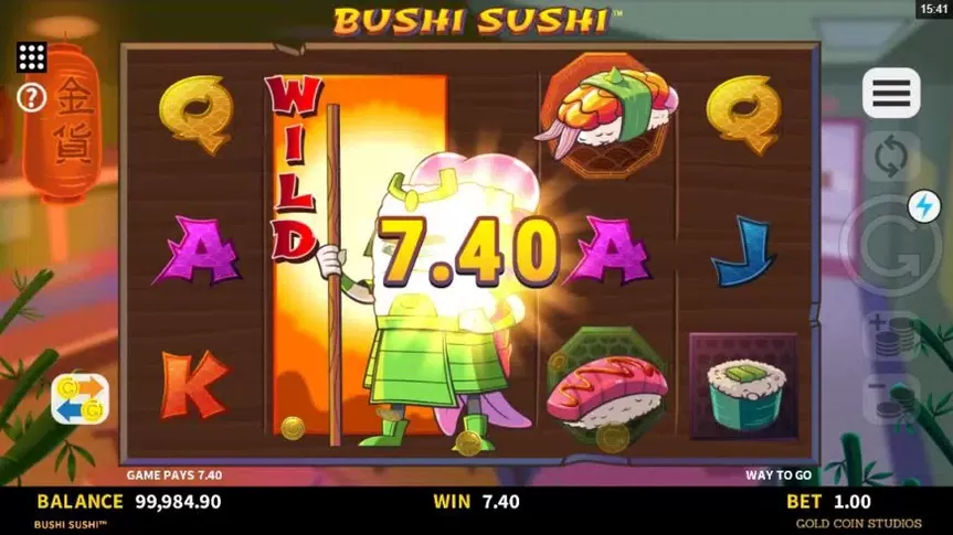 Bushi Sushi slot screenshot 3