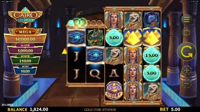 Cairo Link and Win slot screenshot 5