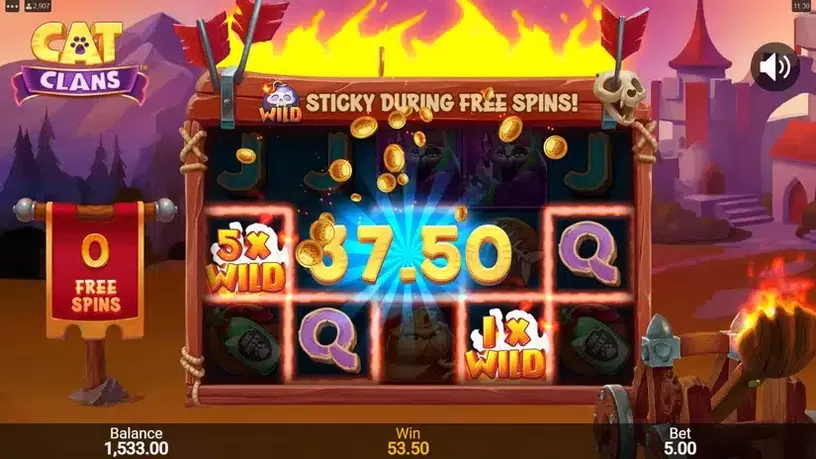 Cat Clans slot screenshot 7