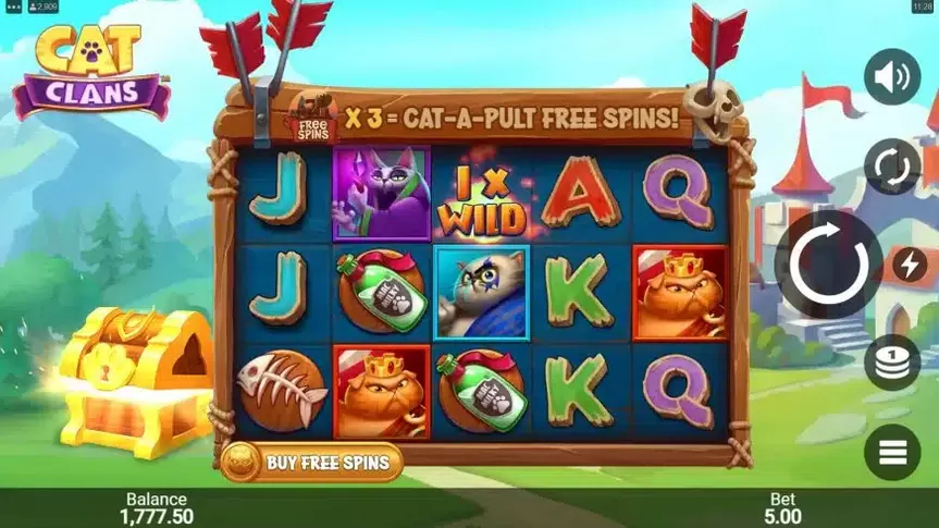 Cat Clans slot screenshot 1