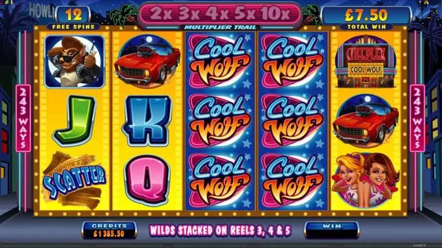 Cool Wolf slot screenshot 2
