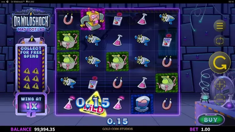 Dr Wildshock: Mad Loot Lab slot screenshot 2