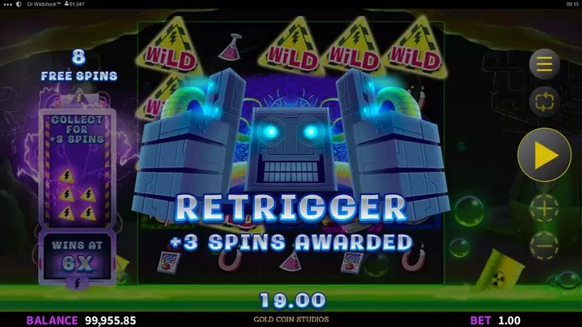 Dr Wildshock: Mad Loot Lab slot screenshot 6