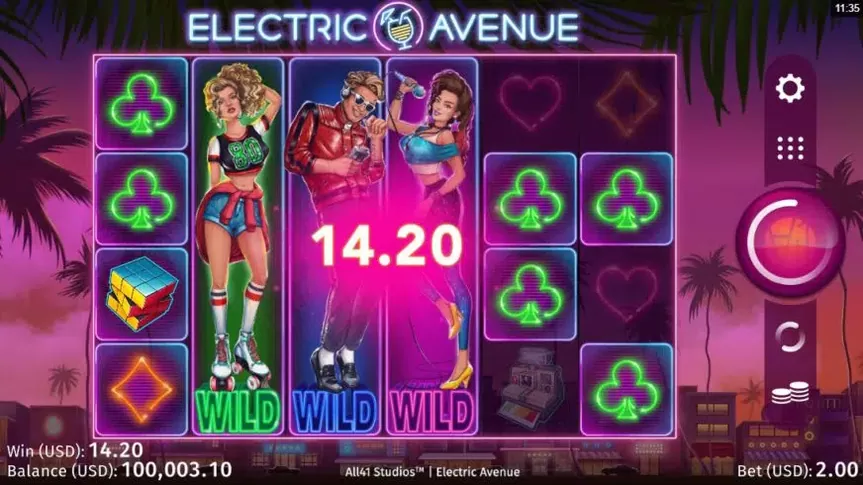 Electric Avenue slot screenshot 2