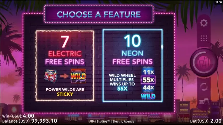 Electric Avenue slot screenshot 4