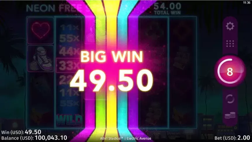 Electric Avenue slot screenshot 5