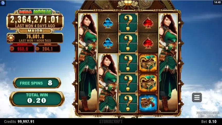 Fortunium Gold Mega Moolah slot screenshot 4
