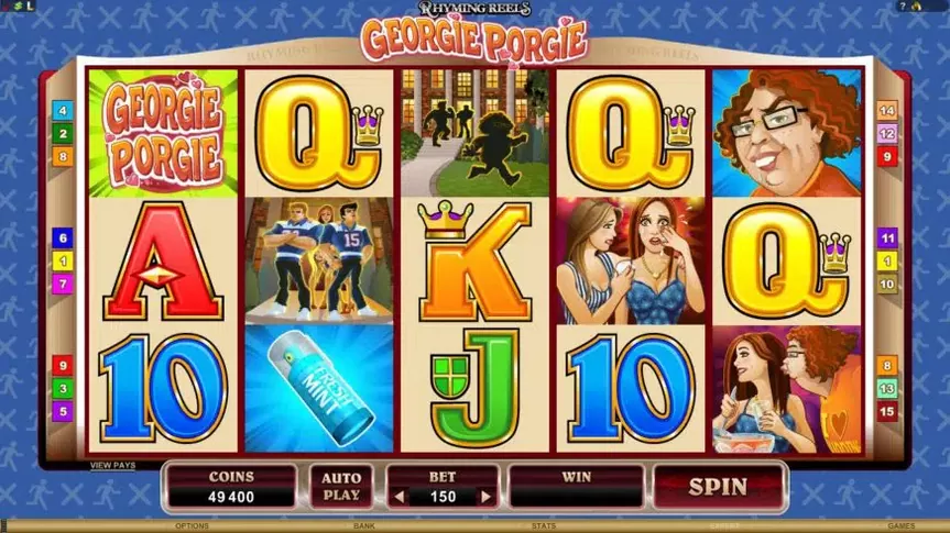 Georgie Porgie slot screenshot 4