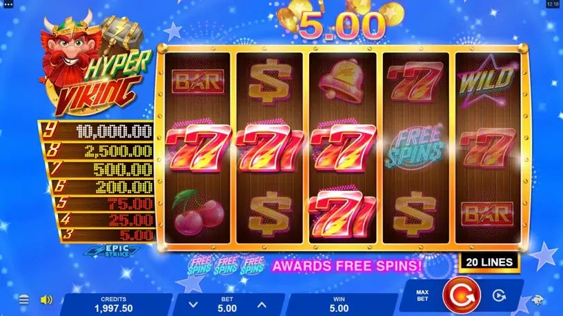 Hyper Viking slot screenshot 2