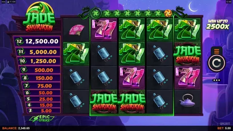 Jade Shuriken slot screenshot 1