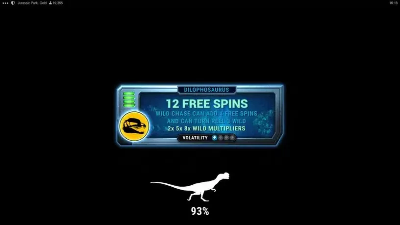 Jurassic Park Gold slot screenshot 4