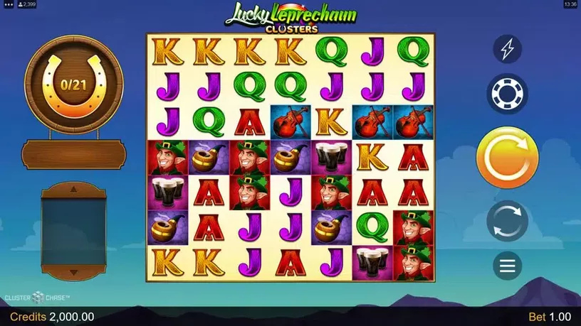Lucky Leprechaun Clusters slot screenshot 1