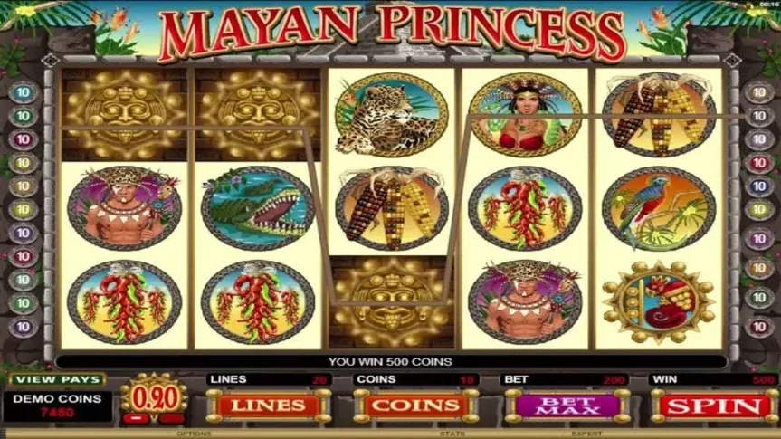 Mayan Princess slot screenshot 5