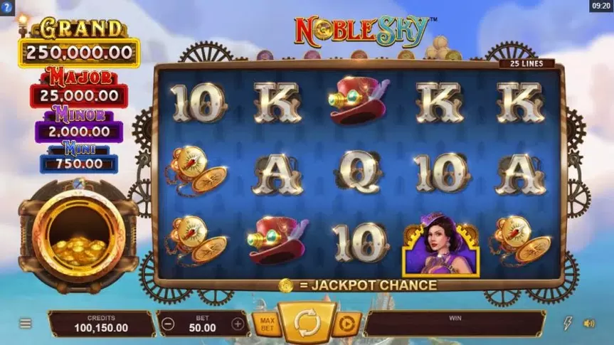 Noble Sky slot screenshot 1