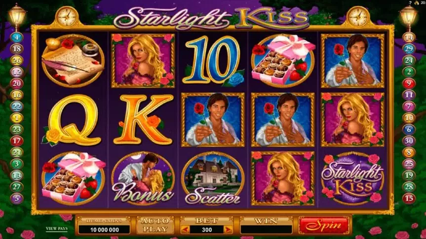 Starlight Kiss slot screenshot 1