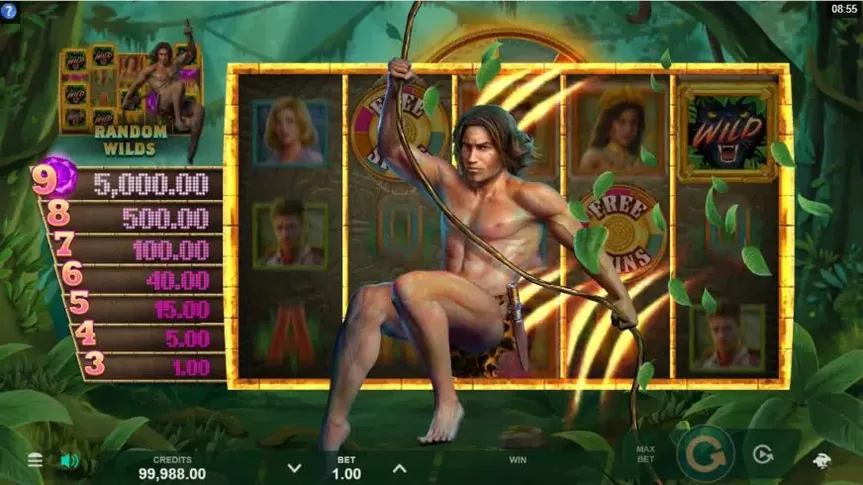 Tarzan and the Jewels of Opar slot screenshot 2