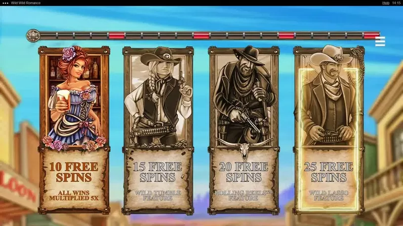 Wild Wild Romance slot screenshot 5